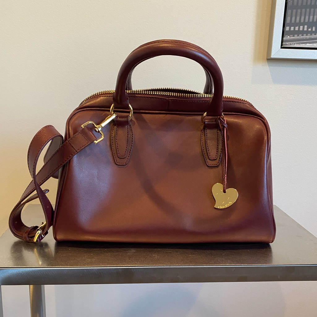 Cuore & Pelle Burgundy Leather Bag
